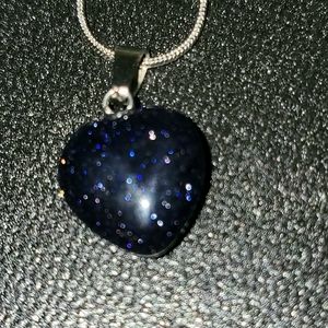 Black Goldstone heart chakra